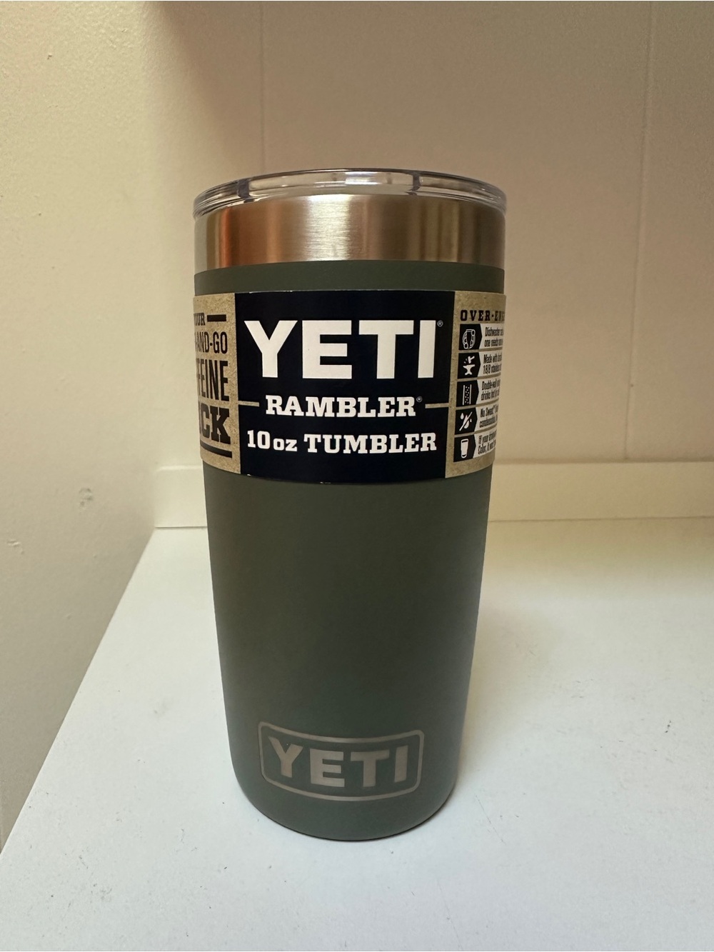 Yeti 10 oz Rambler Tumbler Camp Green. NWT
